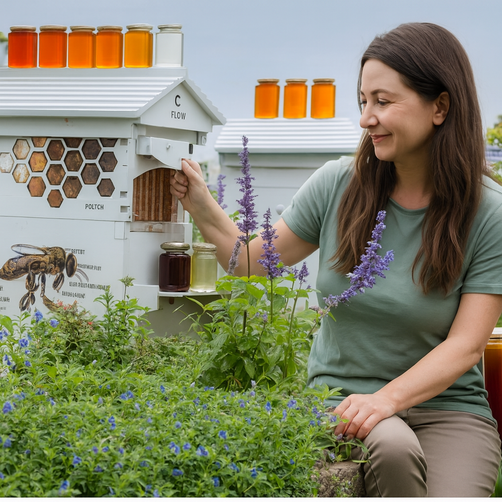 ApiaryPro Flow Bee Hive with Tap | Automatic Honey Bee Hive for Beginners & Experienced Beekeepers | Easy Honey Harvesting Box