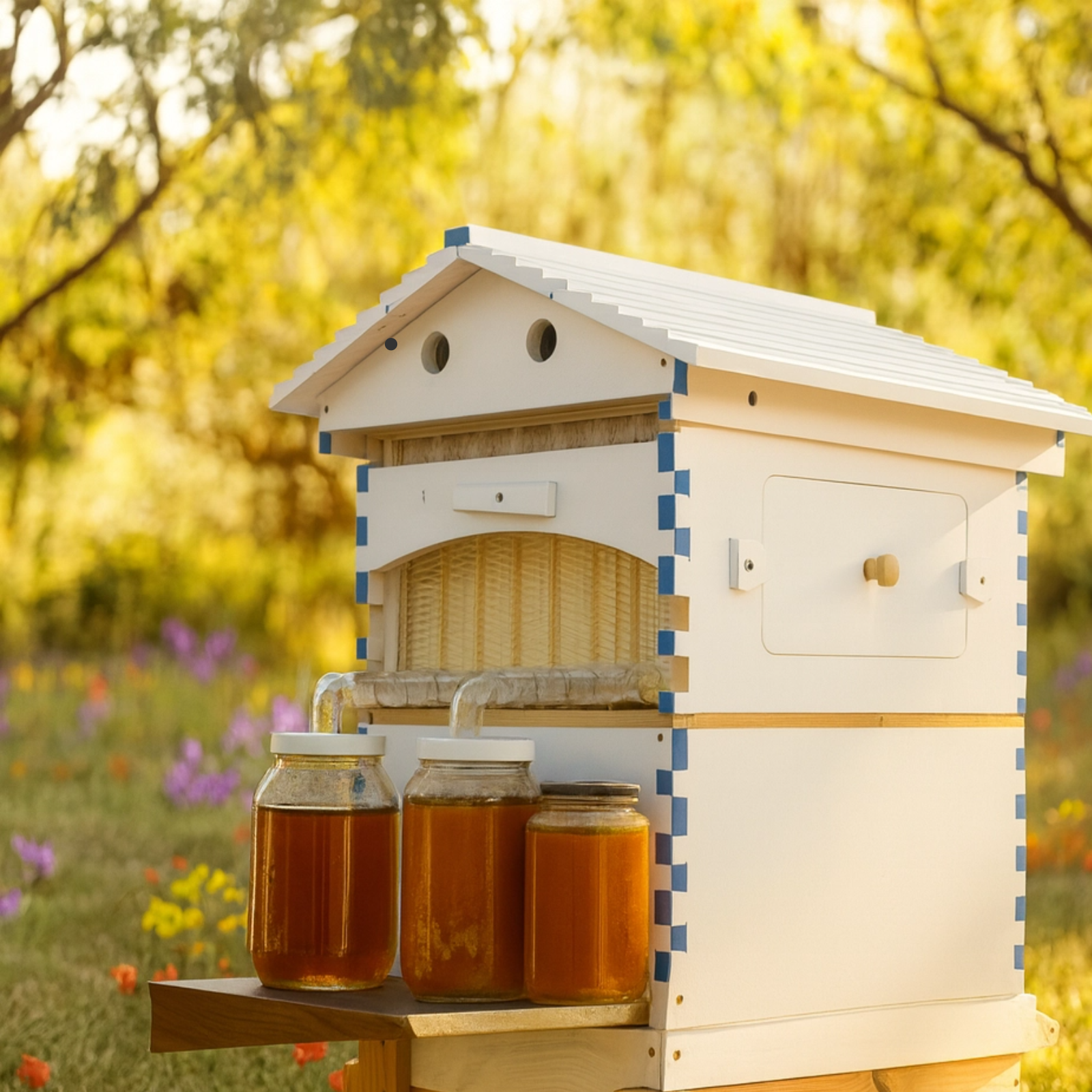 ApiaryPro Flow Bee Hive with Tap | Automatic Honey Bee Hive for Beginners & Experienced Beekeepers | Easy Honey Harvesting Box